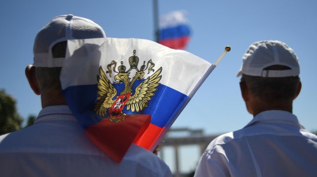 Фраза "Мы вместе с Россией" стала девизом Запорожья, заявили власти региона - «Строительство»