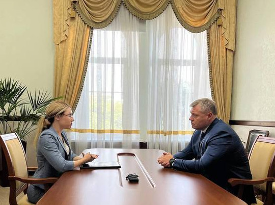 Астраханский губернатор встретился с начальником регионального управления министерства юстиции