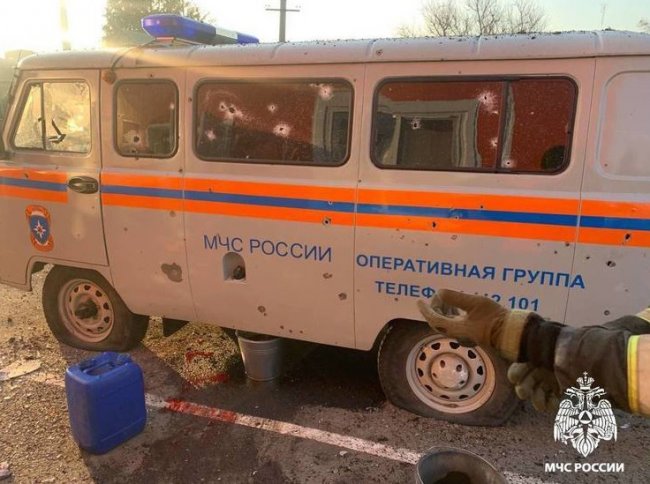 Пожарные пострадали при обстреле Белгородской области