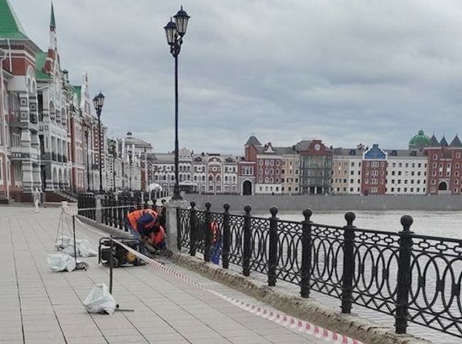 Набережную Йошкар-Олы ремонтируют за 35 миллионов рублей