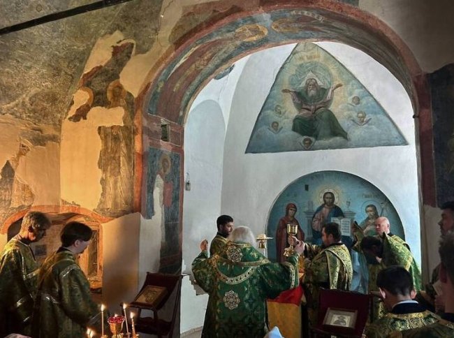 В Новгородском Кремле помолились преподобному Сергию Радонежскому