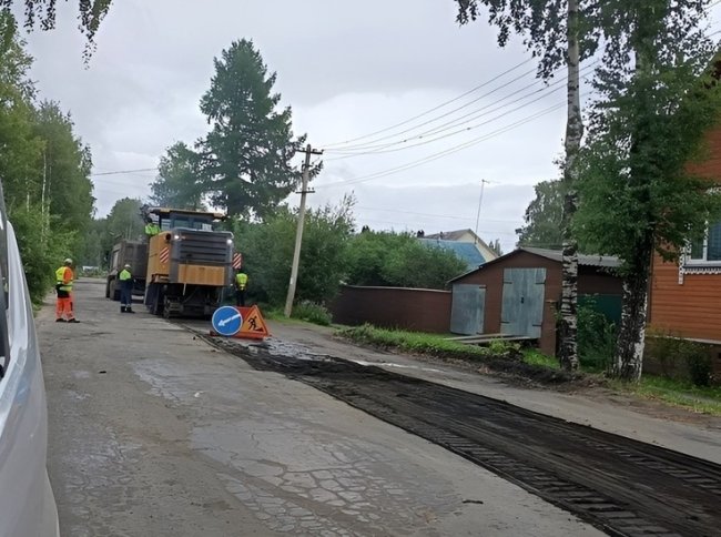 В Онеге полным ходом идет ремонт дорог