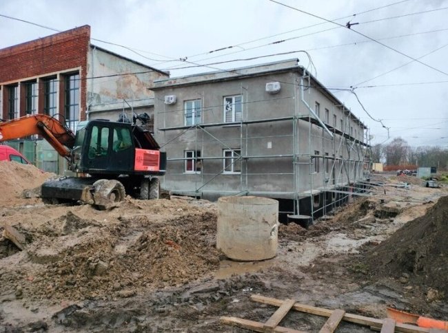 Трамвайное депо в Калининграде ремонтируют к двойному юбилею