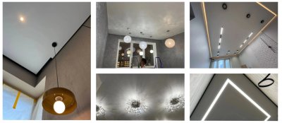 Натяжные потолки под ключ